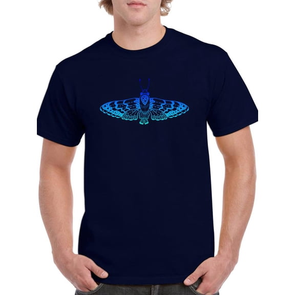 Butterfly Neon T-Shirt Men -Image by Shutterstock, Male 5X-Large