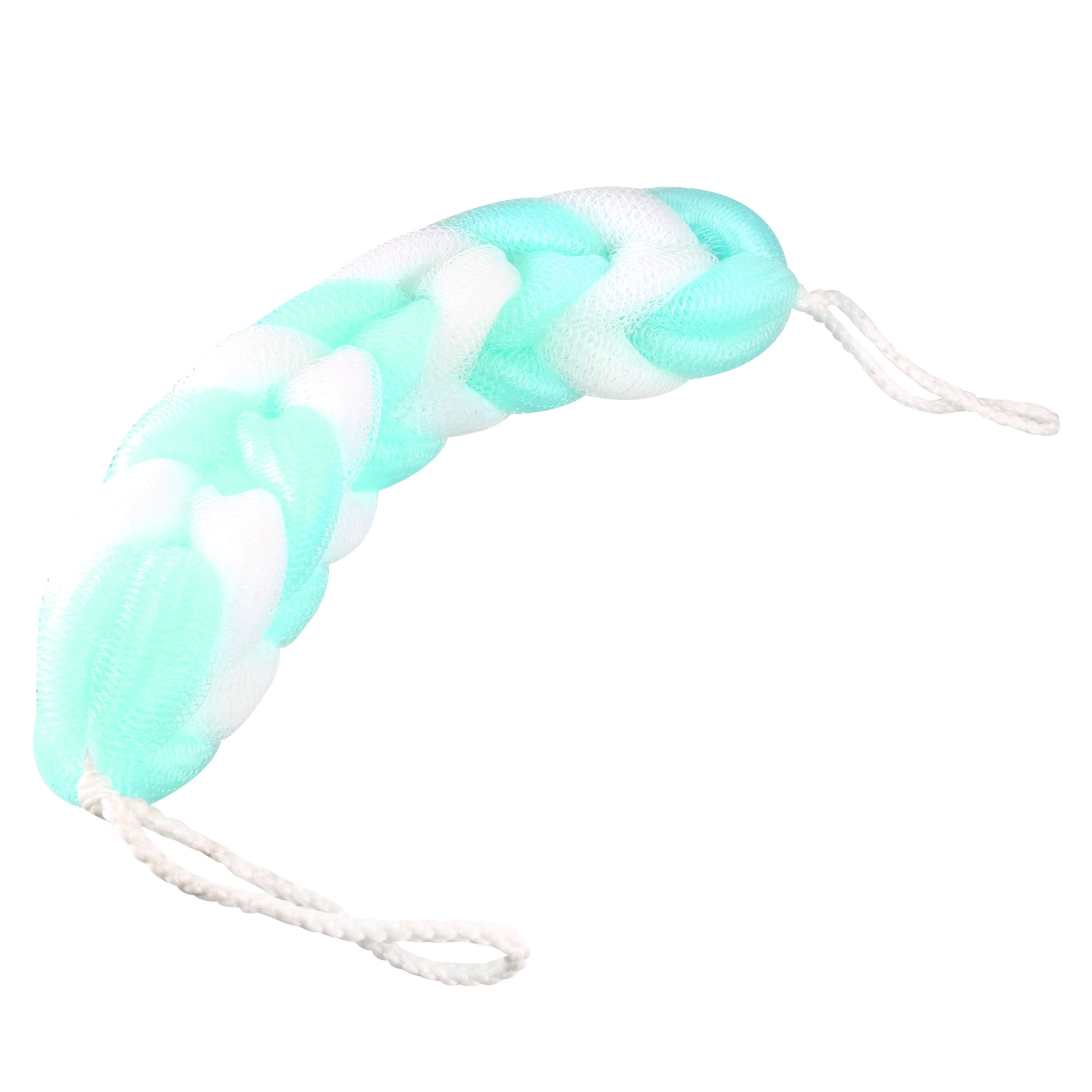 Uxcell Meshy Bar Shower Blue White 18.5" Long Back Shoulder with Hanging Hoop