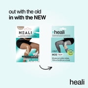 Heali ECO Kinesiology Tape, Menthol and Magnesium, 20 Precut Strips, Cotton, Beige
