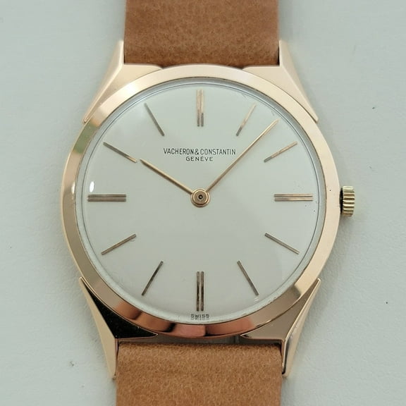 Pre-Owned Vacheron & Constantin 18k Rose Gold 32mm 1950s Mens Ultra Thin Manual Wind RA633