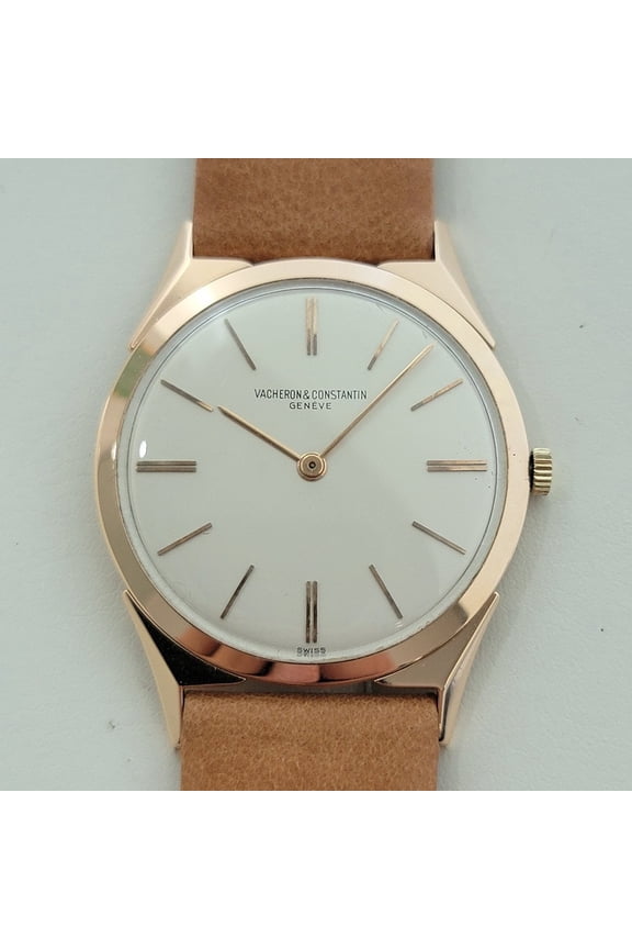 Pre-Owned Vacheron & Constantin 18k Rose Gold 32mm 1950s Mens Ultra Thin Manual Wind RA633