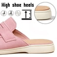 thumbnail image 4 of CHICVOMEY Mules & Clogs for Women Leather Womens Slip on Shoes Comfortable Casual Mules Shoes for Indoor Outdoor Business, 4 of 9