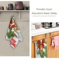 thumbnail image 2 of Bird Wooden Birdhouse Hand Towels 2 PCS, Christmas Greeting Kitchen Towel Ultra Soft and Highly Absorbent,Decorative Fingertip Face Towel for Bathroom Hotel, 28.3"x14.4", 2 of 5