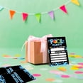 thumbnail image 4 of Pool Birthday Party Invitation, Pool Party Invite Cards（20 Count With Envelopes, Fill In Style Invite Cards For Boys, Girls, Kids, Birthday Party Supplies-A16…, 4 of 5