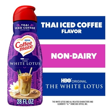 Coffee mate White Lotus Thai Iced Cold Liquid Non-Dairy Coffee Creamer, 28 fl oz