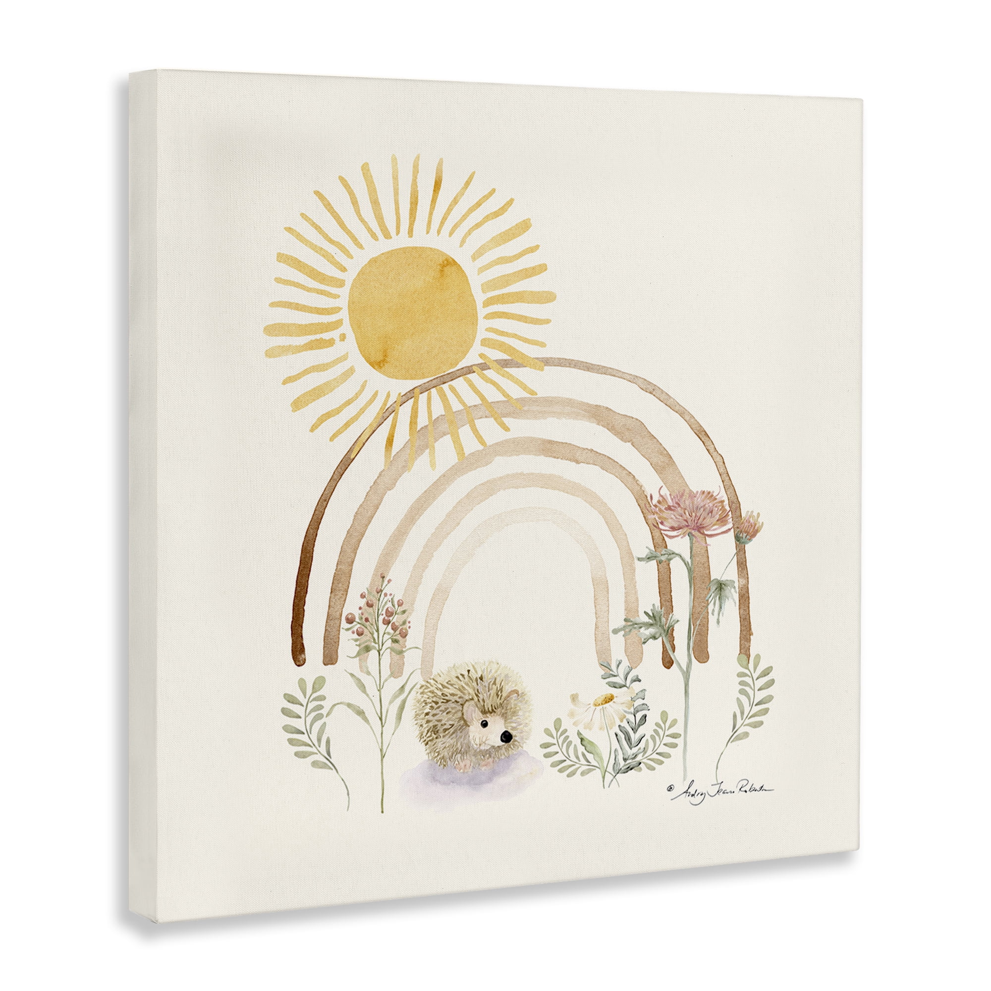 Stupell Industries Soft Boho Nature Landscape & Nature Painting Wrapped Canvas Art Print Wall Art, 30 x 30