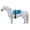 Turquoise, variant on Horse Neoprene Padded Anti-Slip Breathable Bareback Saddle Pad Black 39LW04PR