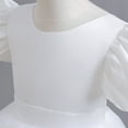 thumbnail image 6 of Mercatoo Toddler Girl Dress Summer Bubble Sleeve Bow Princess Dress Catwalk Performance Dress Girl's Casual Puffy Dresses, 6 of 6