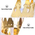 thumbnail image 5 of ELAYARD Set of 4 Alloy Candlestick Napkin Rings in Gold, Creative Festive Napkin Holders for Restaurant Use, 5 of 5