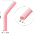 thumbnail image 2 of 12Pcs Silicone Straw Tips,Bexikou Pink Silicone Straw Cover Rubber Straw Tips Suitable for Stainless Steel Metal Straws 0.31Inch Wide(8Mm Outdiameter), 2 of 6