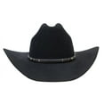 thumbnail image 3 of Stetson Men's 4X Powder River Felt Pinch Front Cowboy Hat Black, 7 1/4, 3 of 4