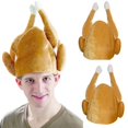 thumbnail image 3 of POINTERTECK Unisex Turkey Hat for Thanksgiving Decorations Free Size Lightweight Warm Hat, 3 of 5