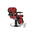 thumbnail image 2 of Sillón Para Barbería Vanlig Pompeya Color Rojo Con Negro, 2 of 4