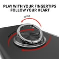 thumbnail image 6 of for iPhone Air Case, [360° Ring Stand] Crystal Clear [Electroplated Edge] Silicone Soft TPU [Shockproof Protection] Thin Cover Compatible with iPhone Air, Black, 6 of 6