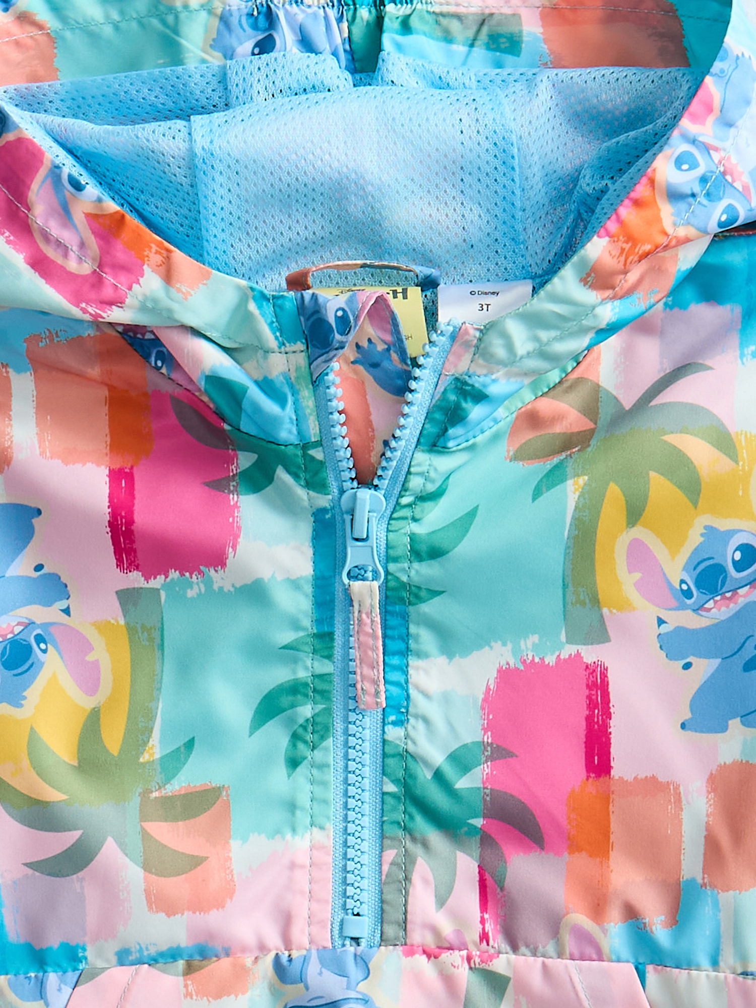Character Toddler Girl Half- Zip Windbreaker with Hood, Sizes 2T-5T