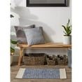 thumbnail image 5 of DII French Blue Variegated Border Hand-Loomed Cotton Rug 2x3 Ft, 5 of 12