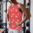thumbnail image 5 of KLL Cartoon Rooster Print Men's Muscle Gym Workout Stringer Tank Tops Bodybuilding Fitness T-Shirts Tank Tops Men-3X-Large, 5 of 7