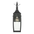 thumbnail image 3 of Matte Black One Light Outdoor Wall Lantern from the Montpelier Collection, 3 of 5