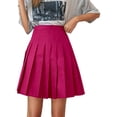 thumbnail image 3 of YUEHUA Girls Pleated Mini Skirt, High Waist A-Line Skater Skirt, Casual School Uniform Tennis Skirt for Summer Daily Party Wear, 3 of 5