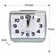 thumbnail image 2 of Analogue Alarm Clock For Elderly,quiet Non Ticking With Snooze And Backlight,crescendo Loud Alarm,big Numbers For Easy Reading,battery Operated,white, 2 of 2