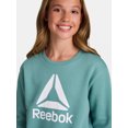 thumbnail image 3 of Reebok Girl's Game Day Fleece Crewneck, Sizes 4-18, 3 of 5