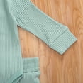 thumbnail image 4 of Kiapeise Infant Baby Knit Outfits Suits Buttons Round Neck Long Sleeve Romper Top + Elastic Long Pant, 4 of 6