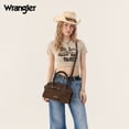 thumbnail image 4 of Wrangler Suede Handbag for Women Small Satchel Crossbody Bag Western Purse, Coffee, 4 of 9