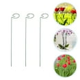 thumbnail image 2 of Viveous 3pcs Support Stakes Garden Single Stem Stake Support Stakes Steel Cage Support Rings for Flowers Tomatoes, 2 of 11