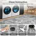 thumbnail image 5 of Garvee 8'x10' Vintage Area Rugs for Living Room, Washable Medallion Rugs Low Pile Non Slip Soft Indoor Rug Carpet for Bedroom Dining Room Office Home Decor, Gray, 5 of 9