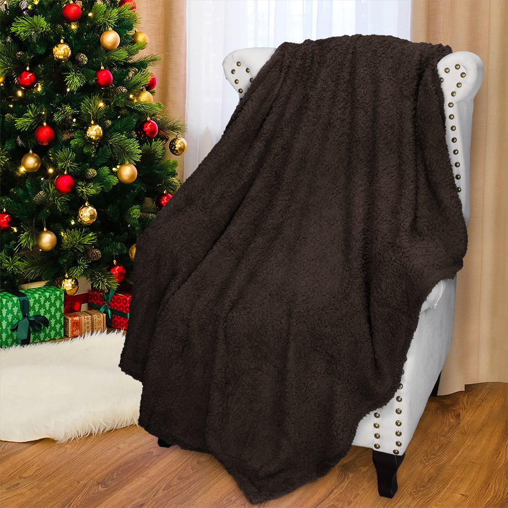 Sherpa Fleece Throw Blanket for Kids,Super Soft Light Weight Reversible