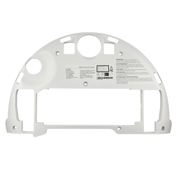 Bottom Base Plate Cover Chassis Compatible With Roborock Q7 Max, Q7 Max  (Plus) Models Robotic Vacuum Cleaner - White Durable Lower Housing Shell with Precut Sensor Ports
