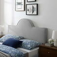 thumbnail image 2 of Headboard, Full Queen Size, Velvet, Light Grey Gray, Modern Contemporary Urban Design, Bedroom Master Guest Suite, 2 of 7
