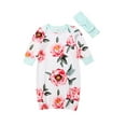 thumbnail image 1 of Newborn Infant Baby Sleeping Bag Blanket Swaddle Wrap Long Sleeve Outfits Set, 1 of 4