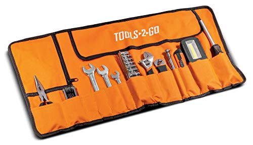 Tools2Go ATV - 240119 Faster and Easiar Adjustments 12" Roll Up Pouch Tool Set, Yellow