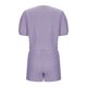thumbnail image 5 of Camisas de Color Sólido para Mujeres Verano Manga Corta Cuello en V Cuello Delantero Corbata Camisa Pantalones Cortos Conjunto, 5 of 8