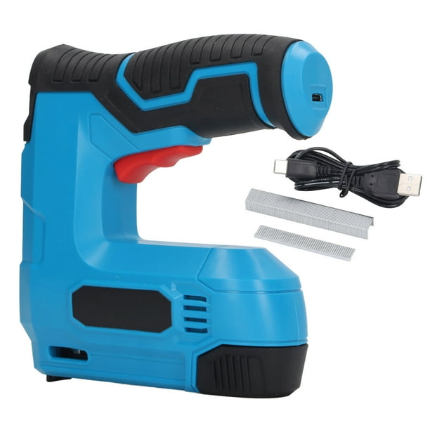 Pistola grapadora inalámbrica de madera, kit de pistola grapadora inalámbrica, pistola grapadora eléctrica, pistola de clavos eléctrica de litio, diseño a prueba de futuro NikouMX herramienta