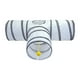 thumbnail image 1 of Tubo plegable de túnel para gatos de 3 vías con pelota de juego, juego de agilidad, túnel portátil resistente para mascotas, juguetes para gatos,, 1 of 8