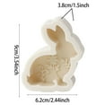 thumbnail image 3 of Silicone Flat Rabbit Candle With Raised Flower Pattern Standing Aromatherapy Rabbit Soap, 3 of 4