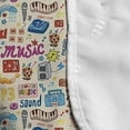 thumbnail image 4 of Music Microwave Oven Cover, Retro Pop Art Style Music Casette Tapes Records Rock Headphones DJ Image, Water Resistant Organizer with Pockets for Kitchen, 36" x 12", Multicolor, by Ambesonne, 4 of 4