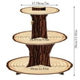 thumbnail image 2 of Ltdhehe Solid Wood Patterned Cake Display Rack Layer Dessert Table Bracket Baby Birthday Party+wedding Decoration Rack | No Installation Buckle Design Food Grade Material, 2 of 6
