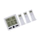 thumbnail image 1 of Ounissouiy Termómetro e higrómetro inalámbrico multifuncional Higrómetro inalámbrico para interiores y exteriores con tres sensores remotos Electrodomésticos blanco Ounissouiy HA027154-01, 1 of 6