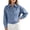 Light Blue, variant on Cropped Denim Shirt Jackets for Women- Oversized Fall Casual Long Sleeve Zip Up Jean Jacket Light Blue Size M