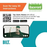 Backyard Discovery Buckley Hill Cedar Wood Swing Set, Slide, Play Deck, Rock Wall Ladder