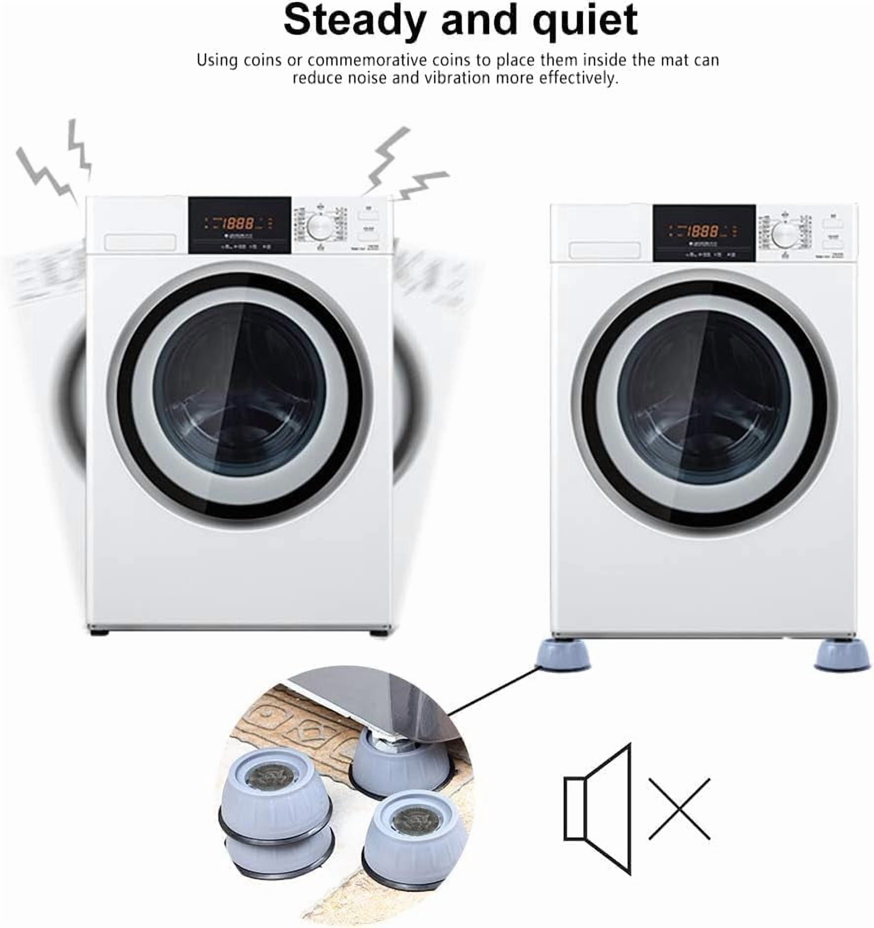 Anti Vibration Pads for Washing Machine Shock and Noise Reducing Washing Machine Support Anti Slip Vibration Rubber Washing Machine Feet Dryer Washer Vibration Stabilizer(1.7D x 0.16 H)
