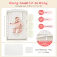 Baby Changing Table Infant Diaper Changing Station w/Latex Mattress Pad