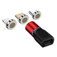 thumbnail image 2 of Adaptador magnético USB tipo C, conector magnético giratorio de 360° para cable de teléfono, 2 of 8
