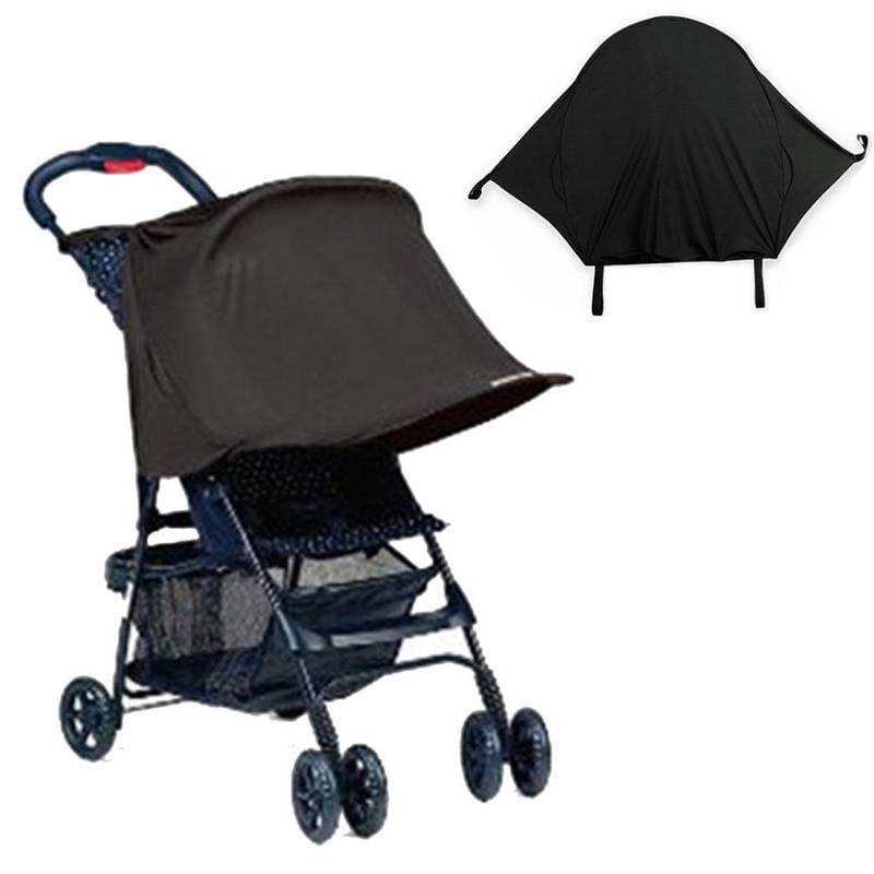 Saftybay Baby Stroller Awning Cover,Waterproof UV Protection Stroller Sunshade,Universal Stroller Canopy Extender Sun Shade Canopy for Stroller Pram Buggy Pushchair A/Black 