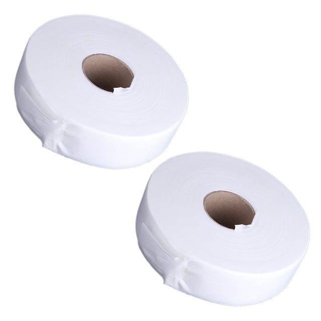 2X 100 Yards Depilatory Paper Hair Removal Wax Strips Nonwoven Paper Waxing Roles (White)