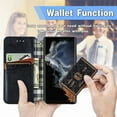 thumbnail image 2 of Allytech Flip Wallet Case for Samsung Galaxy S23 Ultra, Premium PU Leather Luxury Case with Kickstand & Card Slots, Magnetic Closure Inner Soft TPU Shockproof Protective Case for Women Men - Black, 2 of 5