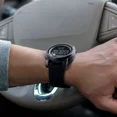 thumbnail image 4 of Reloj de pulsera Skmei 1257 de cuerpo color negro, digital, para hombre, fondo negro, con correa de poliuretano color negro, dial gris, minutero/segundero gris, bisel color negro, luz verde y celeste, 4 of 8